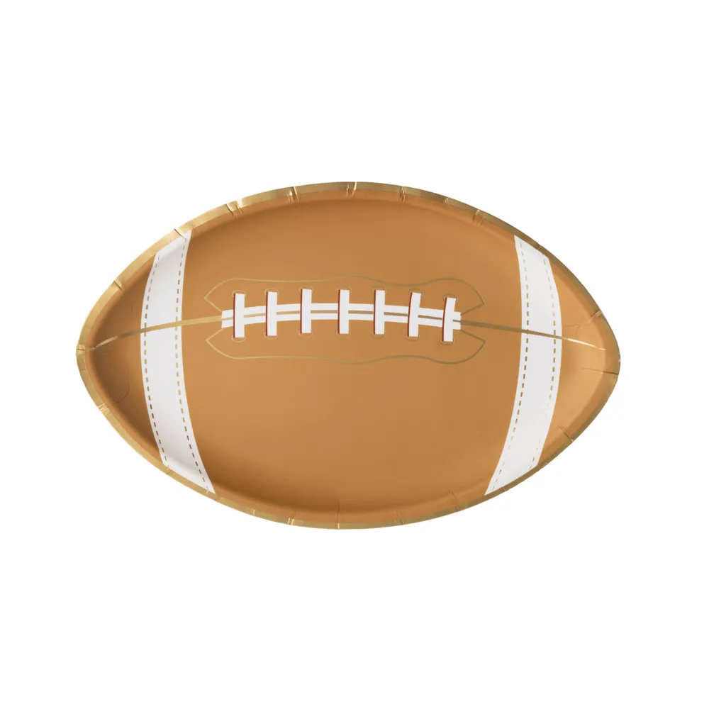 Bonjour Fete Signature Football Diecut Plate