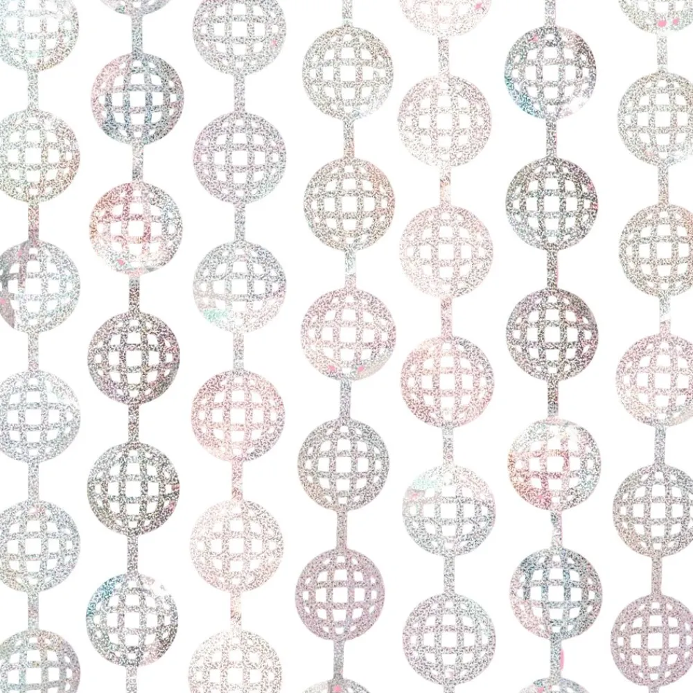 New xo, Fetti Silver Disco Ball Curtain Backdrop