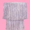 Clearance xo, Fetti Silver Fringe Chandelier Decoration