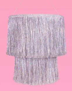 Clearance xo, Fetti Silver Fringe Chandelier Decoration