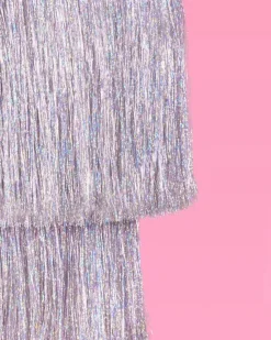 Clearance xo, Fetti Silver Fringe Chandelier Decoration