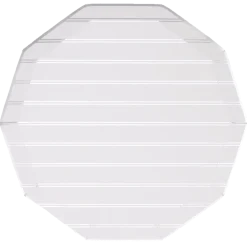Bonjour Fete Silver Large Stripe Plates