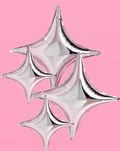 Sale xo, Fetti Silver Sparkle Foil Balloon Set