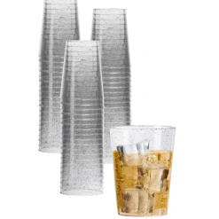 Online Crown Display Silver Sparkle Reusable Tumblers
