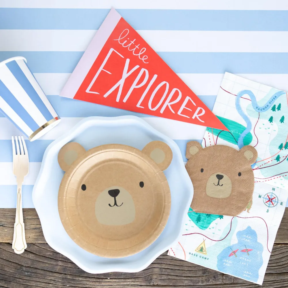 Hot Bonjour Fete Sky Blue Compostable Dinner Plates