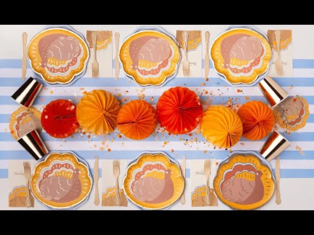 Hot Bonjour Fete Sky Blue Compostable Dinner Plates