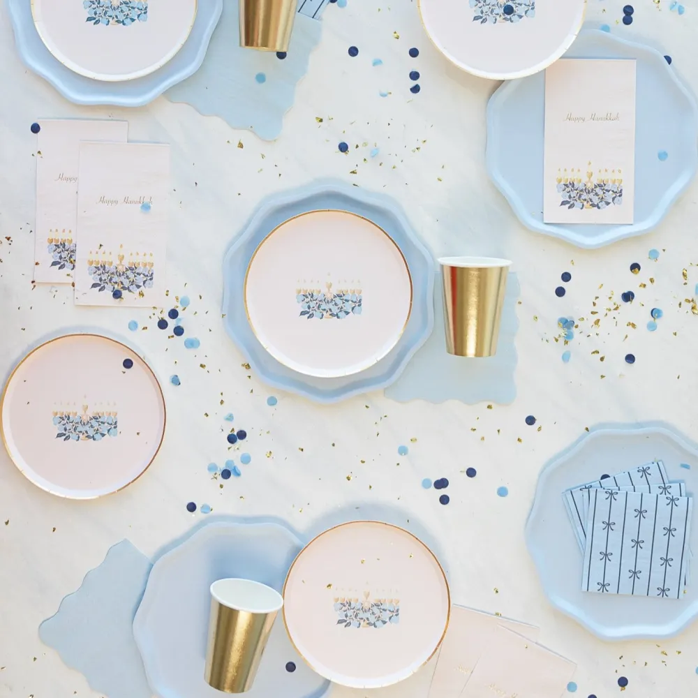 Hot Bonjour Fete Sky Blue Eco Large Napkins