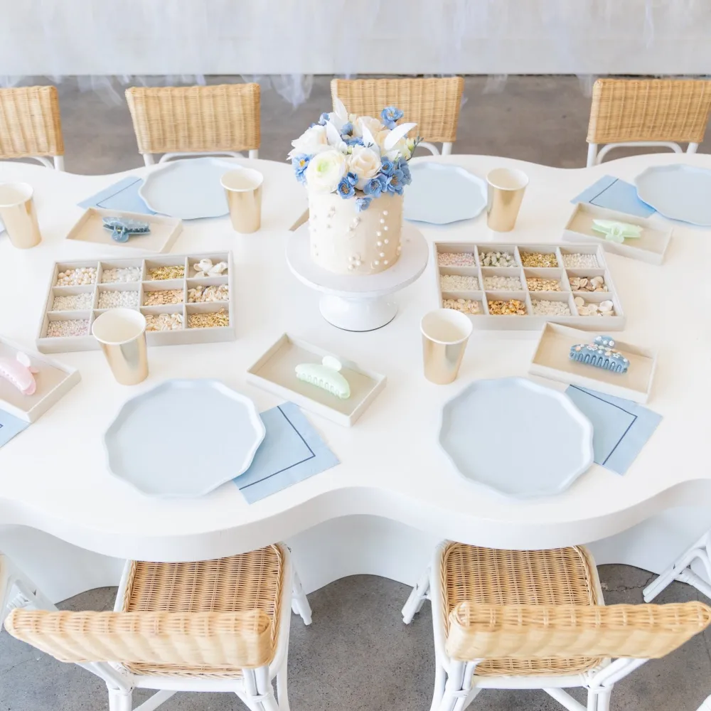 Clearance Bonjour Fete Sky Blue Premium Large Napkins