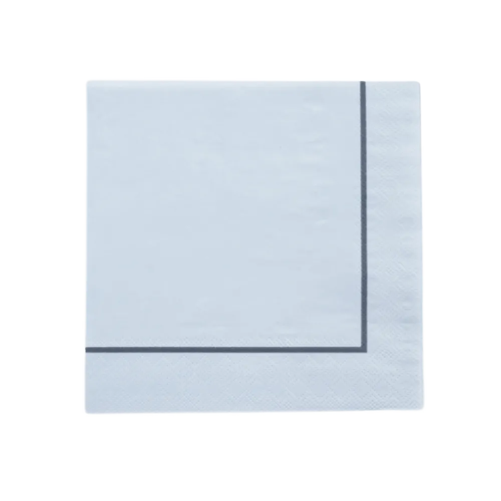 Clearance Bonjour Fete Sky Blue Premium Large Napkins