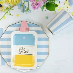Best Bonjour Fete Sky Blue Signature Cabana Stripe Cups