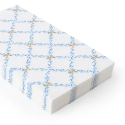 Sale Bonjour Fete Sky Blue Trellis Guest Towels