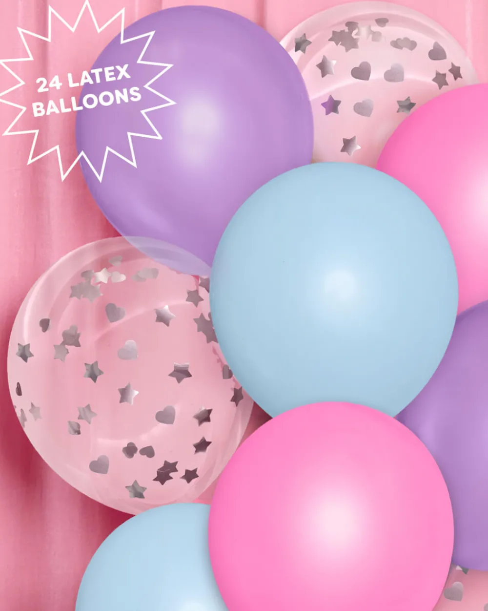 Online xo, Fetti Slumber Party Latex Balloons
