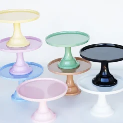 Discount Joyeux Company Small Daisy Yellow Melamine Cake Stand