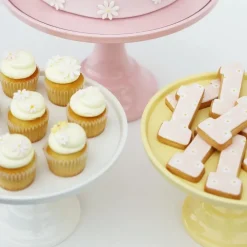 Discount Joyeux Company Small Daisy Yellow Melamine Cake Stand