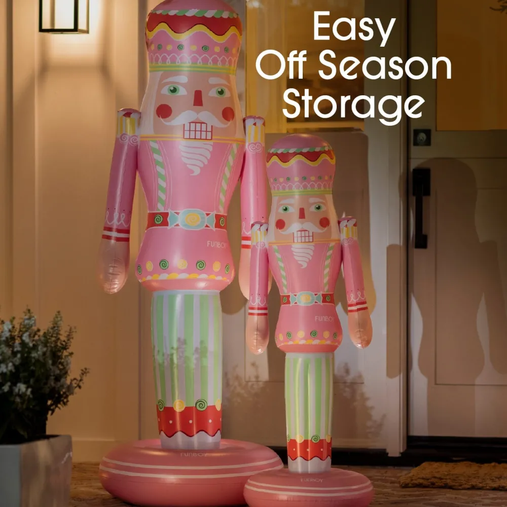 Online Funboy Small Inflatable Pink Nutcracker