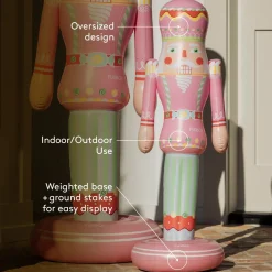 Online Funboy Small Inflatable Pink Nutcracker