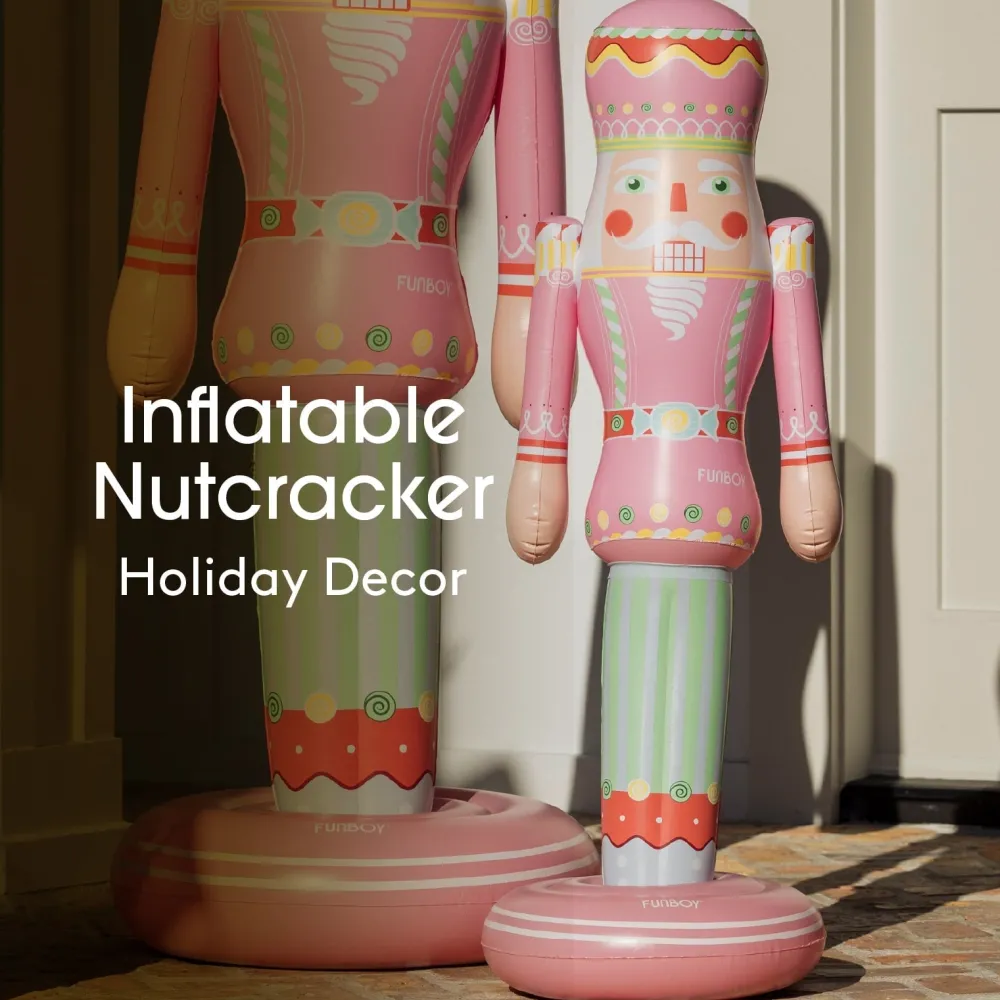 Online Funboy Small Inflatable Pink Nutcracker