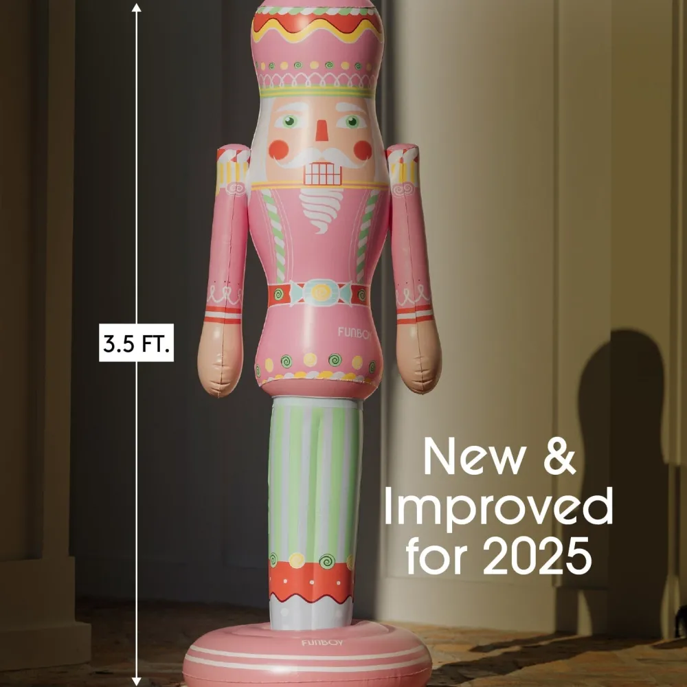Online Funboy Small Inflatable Pink Nutcracker