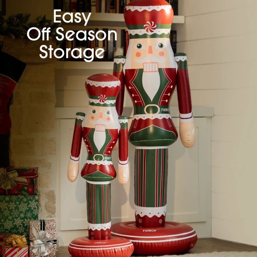 Hot Funboy Small Inflatable Red & Green Nutcracker