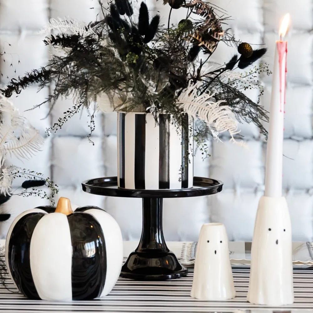 Joyeux Company Small Ink Black Melamine Cake Stand