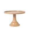 Hot Joyeux Company Small Latte Brown Melamine Cake Stand