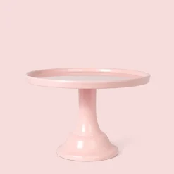 New Joyeux Company Small Peony Pink Melamine Cake Stand