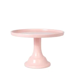 New Joyeux Company Small Peony Pink Melamine Cake Stand