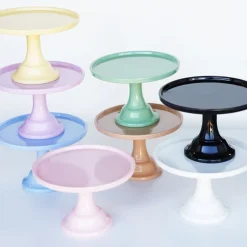 Online Joyeux Company Small Wedgewood Blue Melamine Cake Stand