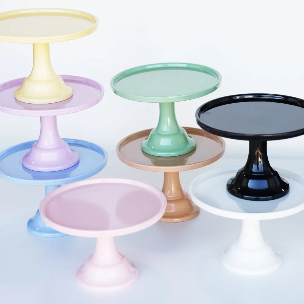 Online Joyeux Company Small Wedgewood Blue Melamine Cake Stand