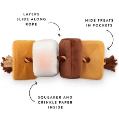 Hot The Foggy Dog S’more Interactive Snuffle Dog Toy