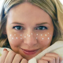 Clearance Flash Tattoos Snowflake Freckles Temporary Tattoos