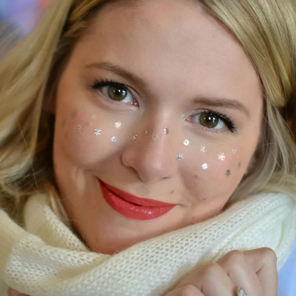 Clearance Flash Tattoos Snowflake Freckles Temporary Tattoos