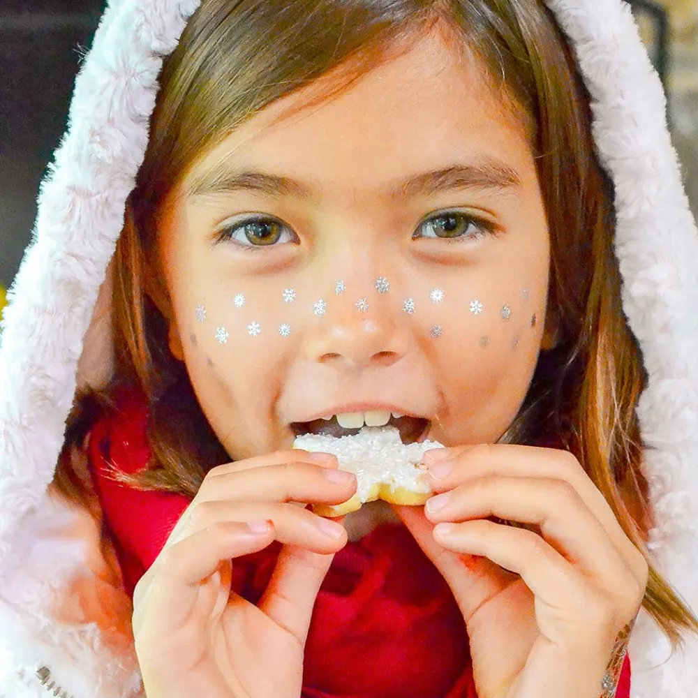 Clearance Flash Tattoos Snowflake Freckles Temporary Tattoos