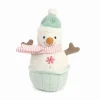 MON AMI Snowman Cupcake Baby Chime Toy by