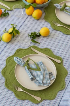 New Heather Taylor Home Soho Light Blue Napkins