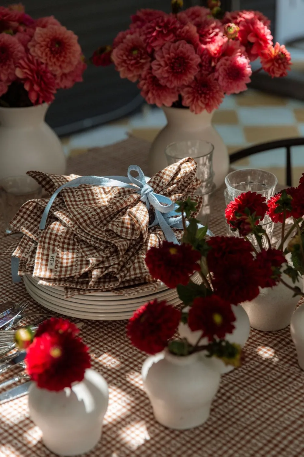 Clearance Heather Taylor Home Soho Nutmeg Brown Napkins