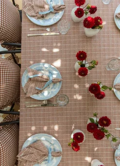 Clearance Heather Taylor Home Soho Nutmeg Brown Napkins