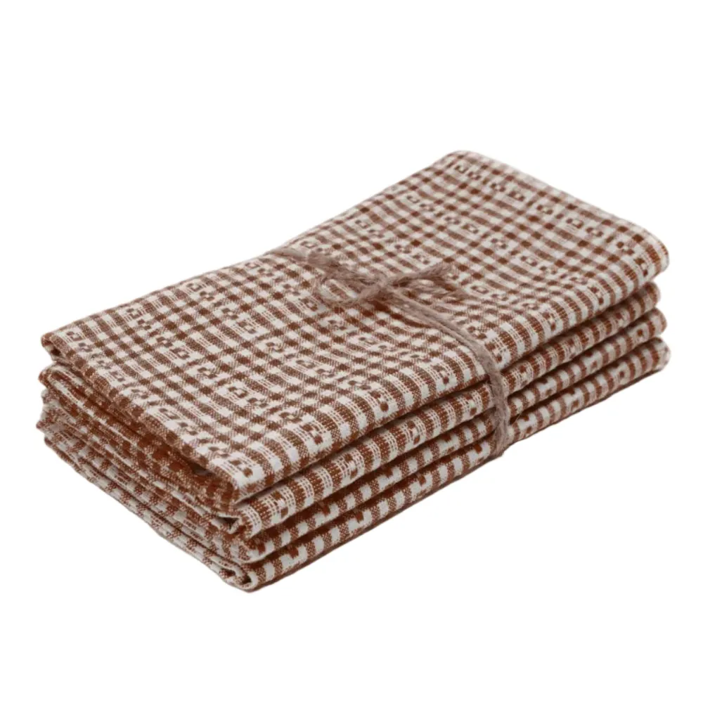 Clearance Heather Taylor Home Soho Nutmeg Brown Napkins