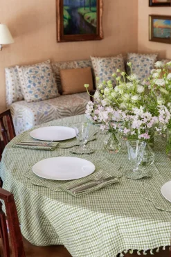 New Heather Taylor Home Soho Olive Tablecloth