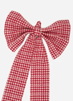 Discount Heather Taylor Home Soho Red Fabric Bow