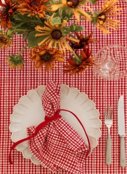 Outlet Heather Taylor Home Soho Red Napkins