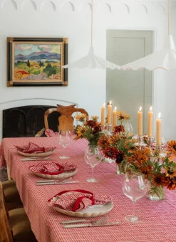 Best Heather Taylor Home Soho Red Tablecloth