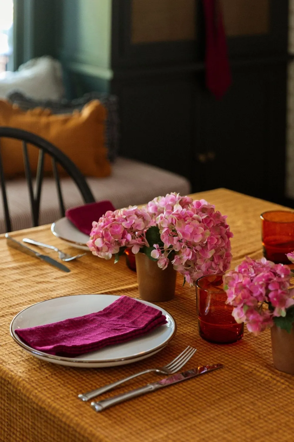 Sale Heather Taylor Home Soho Two Toned Amber Tablecloth