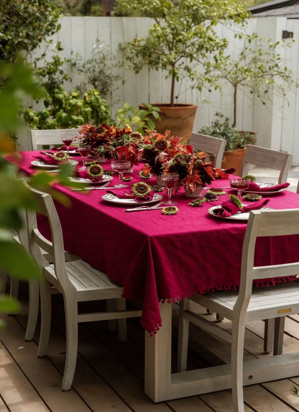 Outlet Heather Taylor Home Soho Two Toned Bordeaux Napkins