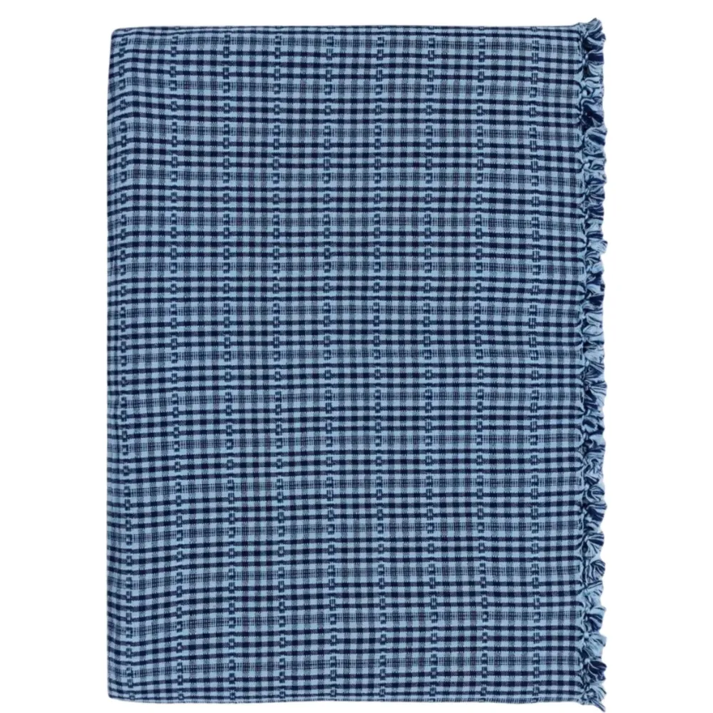 Discount Heather Taylor Home Soho Two Toned Indigo Tablecloth