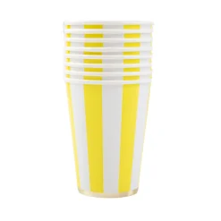 Online Bonjour Fete Soleil Yellow Signature Cabana Stripe Cups