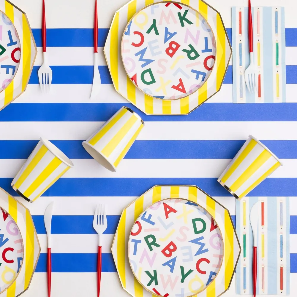 Online Bonjour Fete Soleil Yellow Signature Cabana Stripe Cups