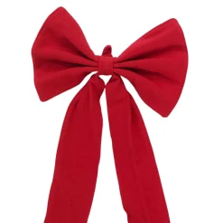 Best Heather Taylor Home Solid Red Fabric Bow