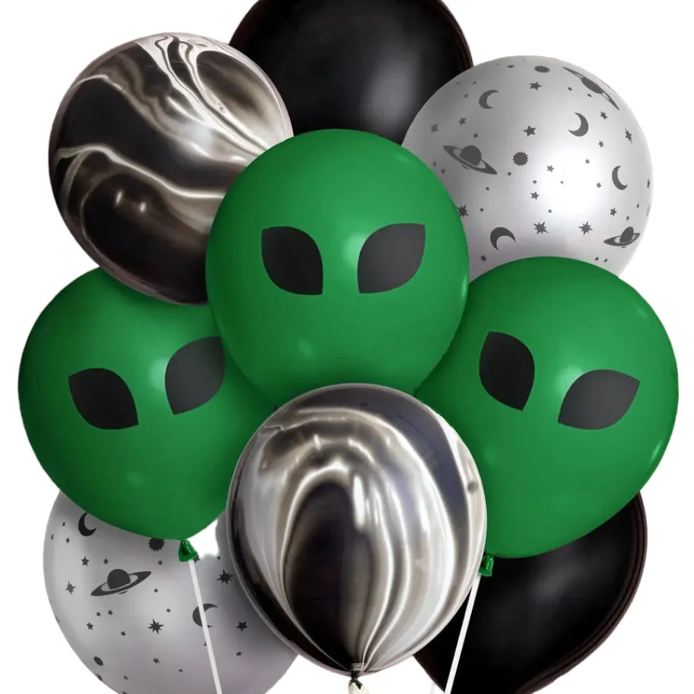 Hot xo, Fetti Space & Alien Latex Balloons