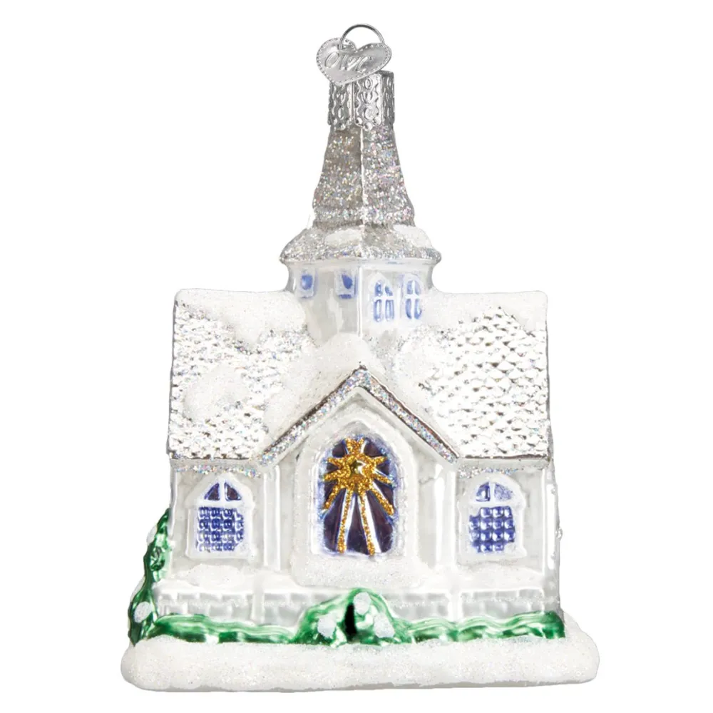 Clearance Old World Christmas Sparkling Cathedral Ornament